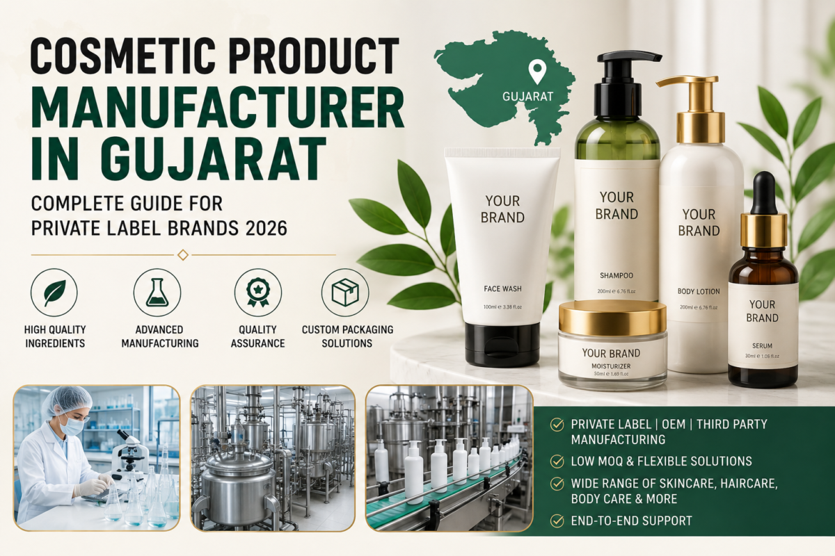 Cosmetic Product Manufacturer in Gujarat – Private Label Guide 2026