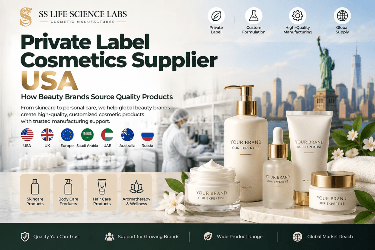 Private Label Cosmetics Supplier USA for Beauty Brands - SS Life Science Labs